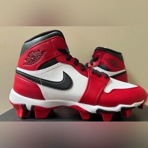 Jordan 1 Mid Youth Multisport Cleat 'Chicago' Red HF6883-106FootballBaseball 13c